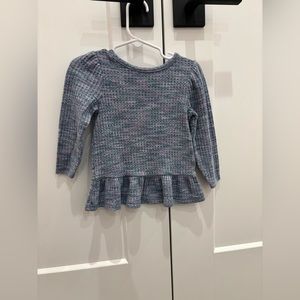 Adorable top with peplum ruffle 18 months